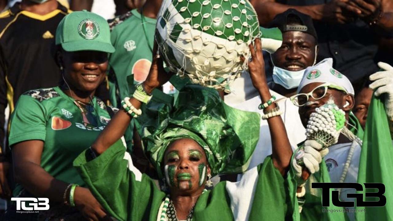 Nigerian supporters cheering
