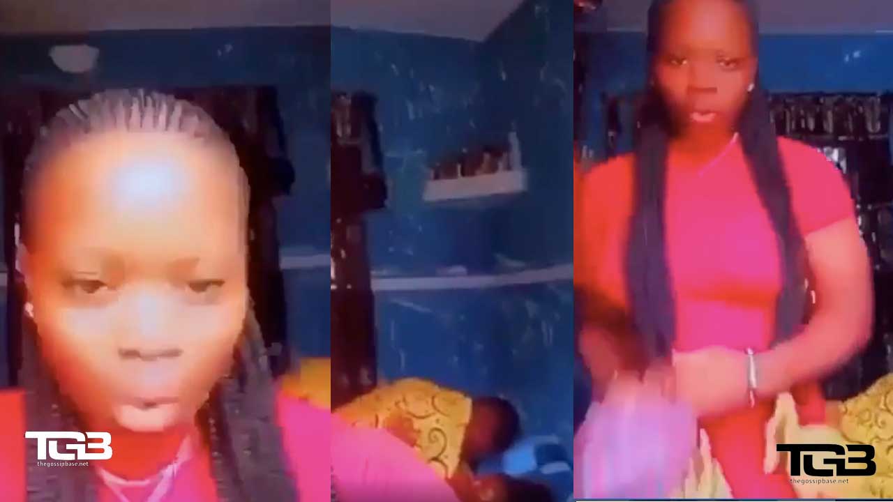 Lady shares bedroom video of her friend getting banged
