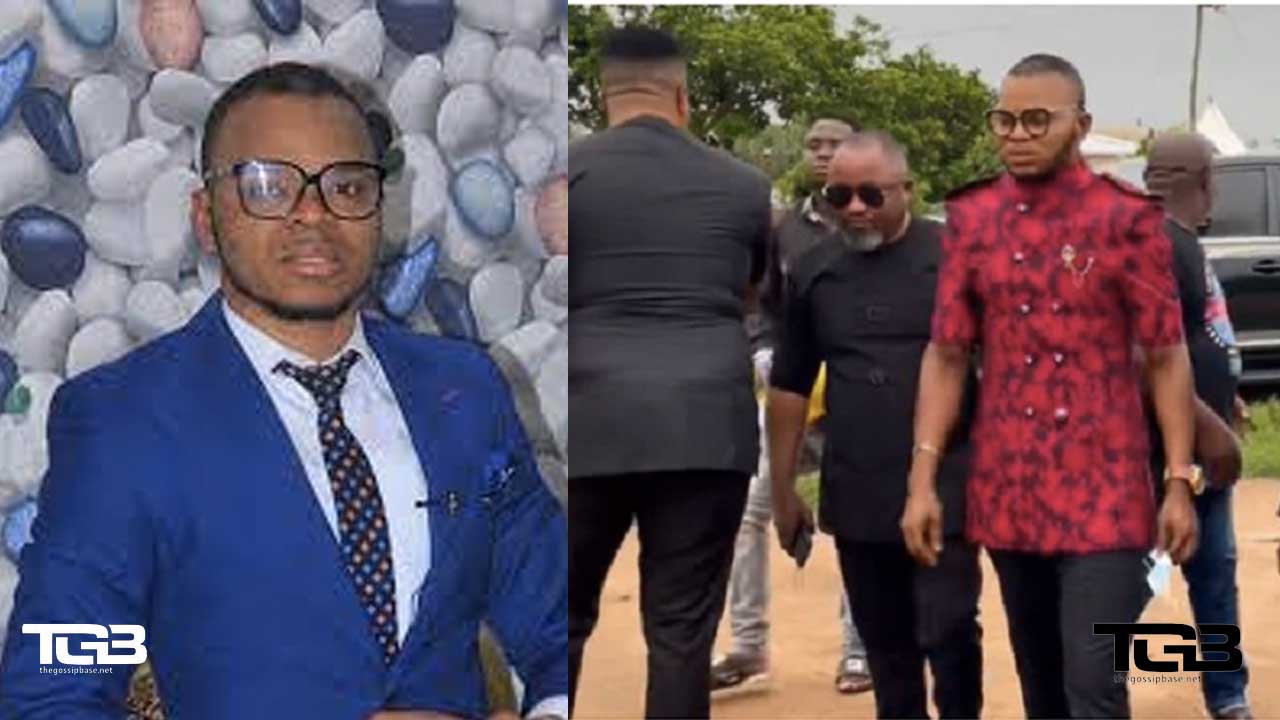 Angel Obinim with his bodyguards