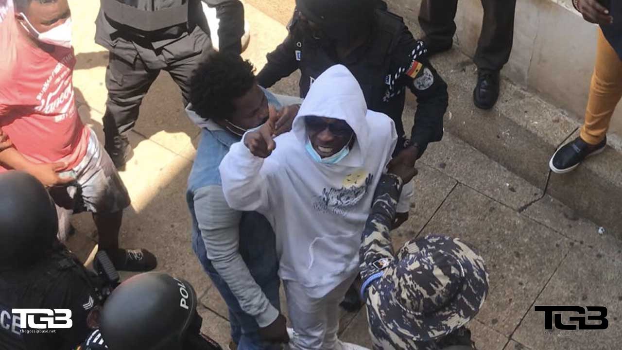 Shatta Wale heading to court in handcuffs