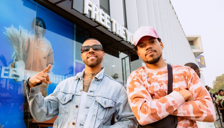 Chance the Rapper and Vic Mensa in a photo connected to their Black Star Line Festival
