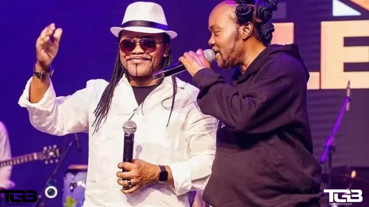 Daddy Lumba and Nana Acheampong on stage