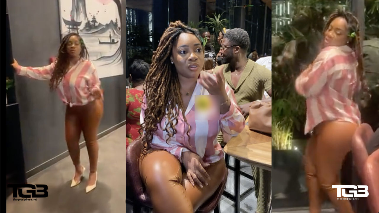 Moesha Boduong storms party with no-bra