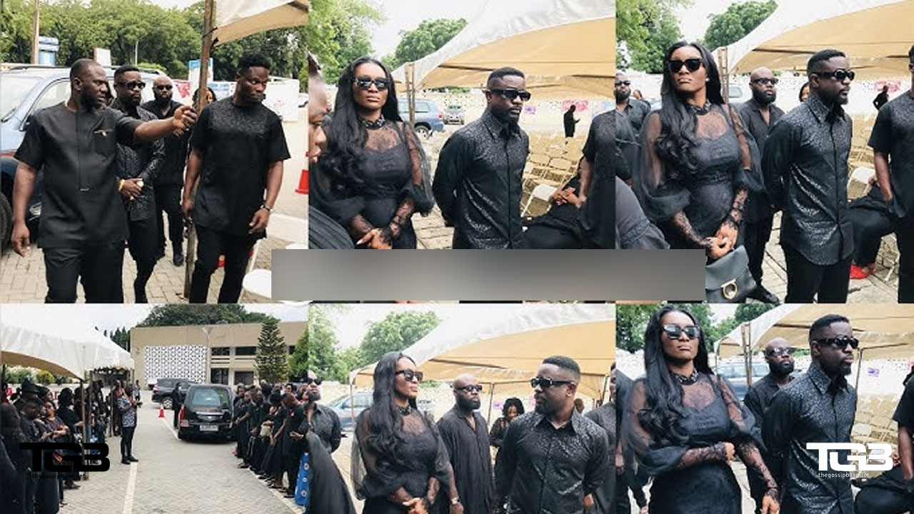 Sarkodie and wife mourns with the family of his late lawyer