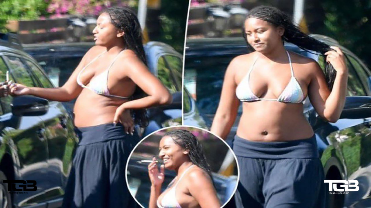 Obama's daughter Shasha caught smoking in public with her friends