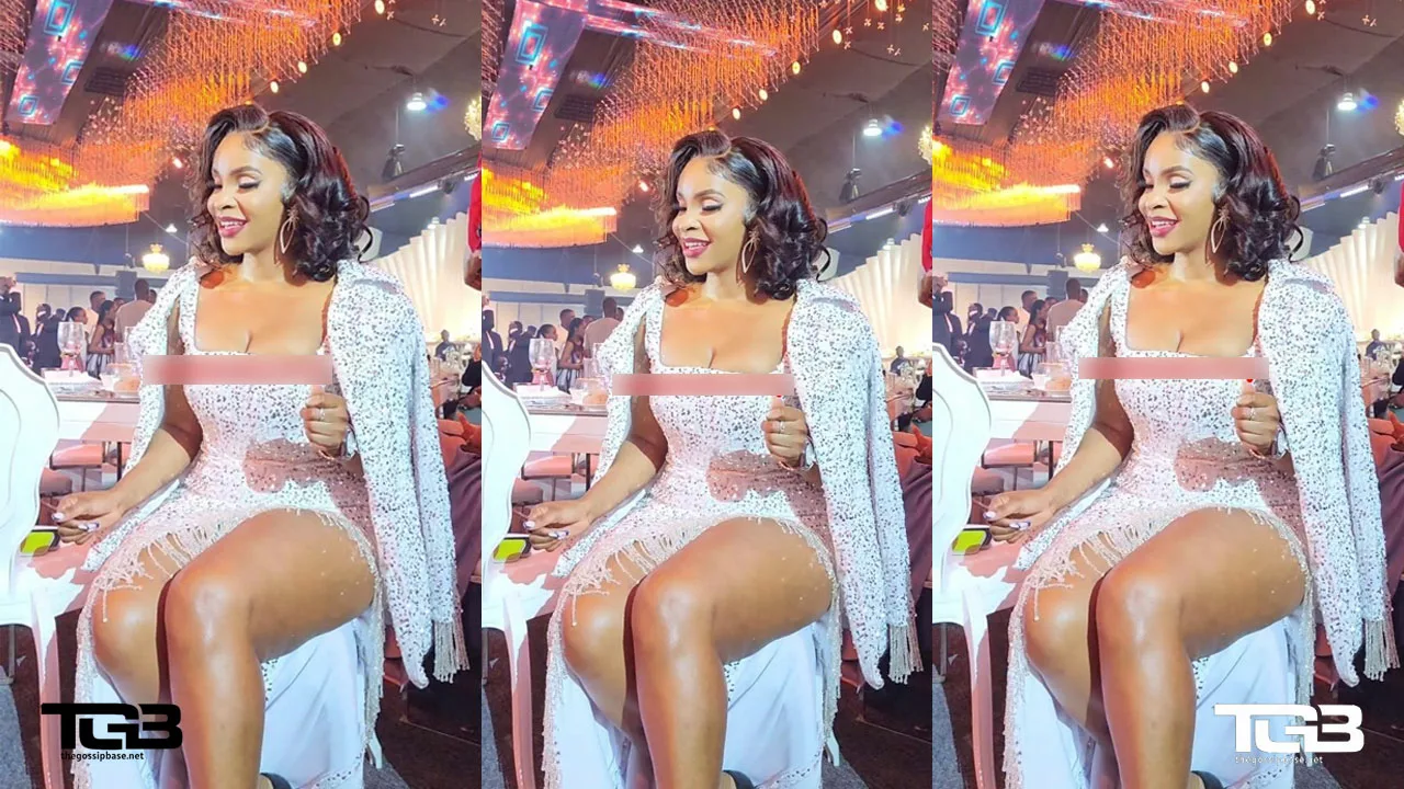Benedicta Gafah storms wedding in a revealing outfit