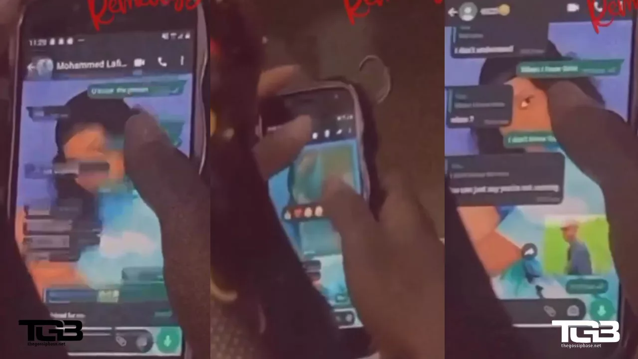 Lady caught on video sending x-rated video to someone in church