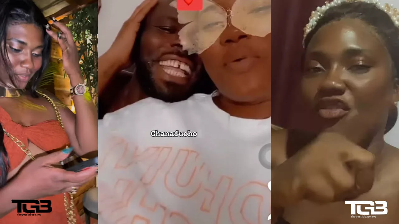 Video of Abena Korkor in bed with two guys goes viral