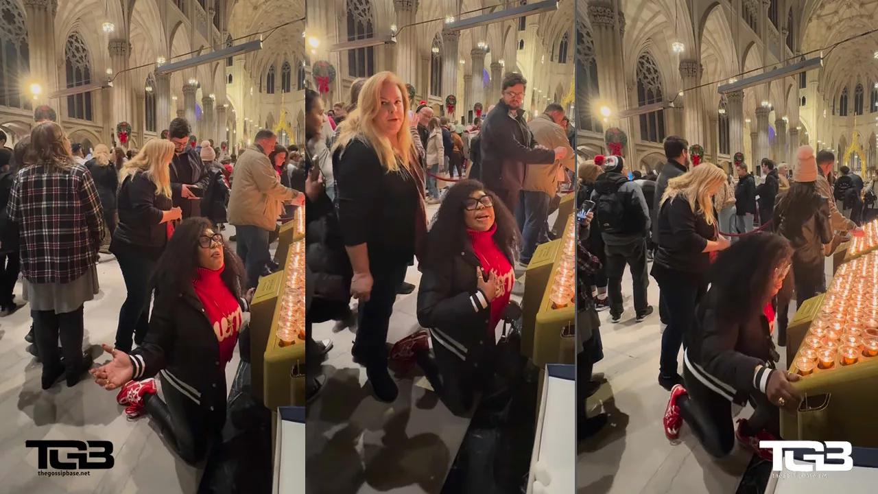 Afia Schwarzenegger visits a US cathedral to pray for Ghana