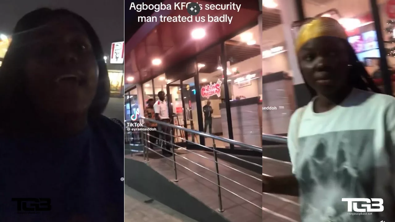 Security men at Haatso KFC chase out ladies for allegedly being an ashawo