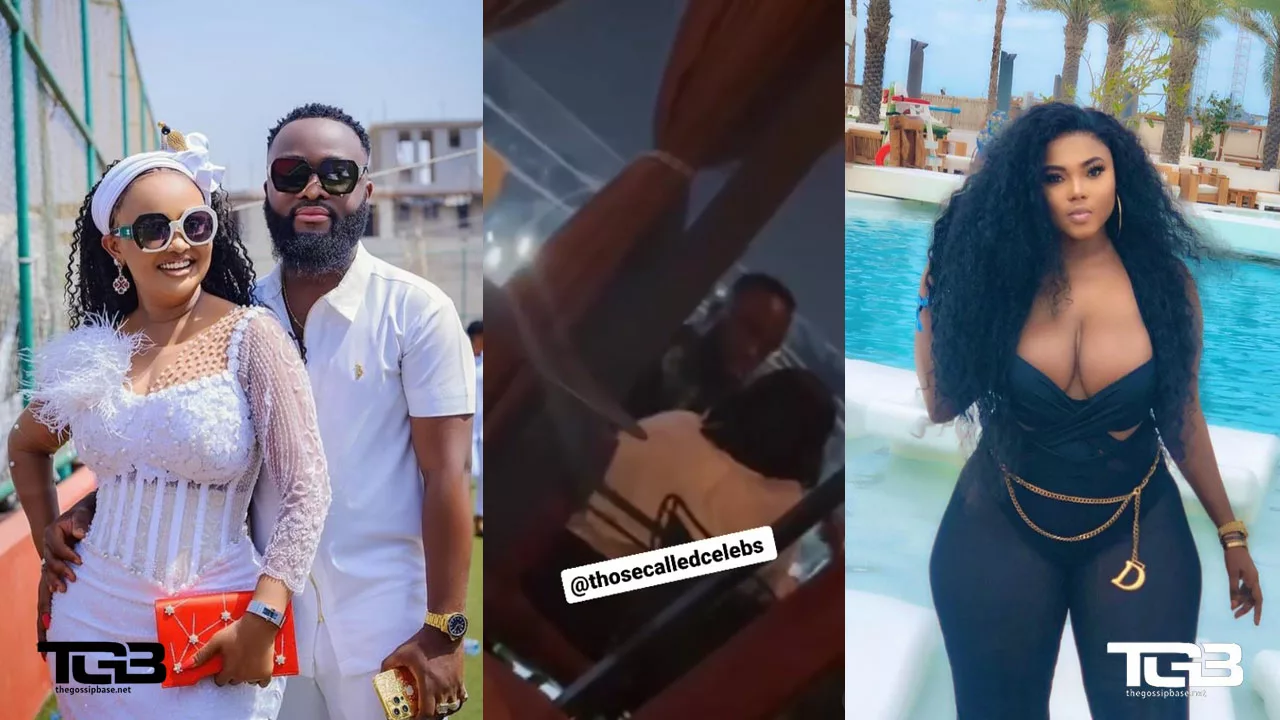 Maxwell Mensah spotted in town with his side chic Serwaa Prikles