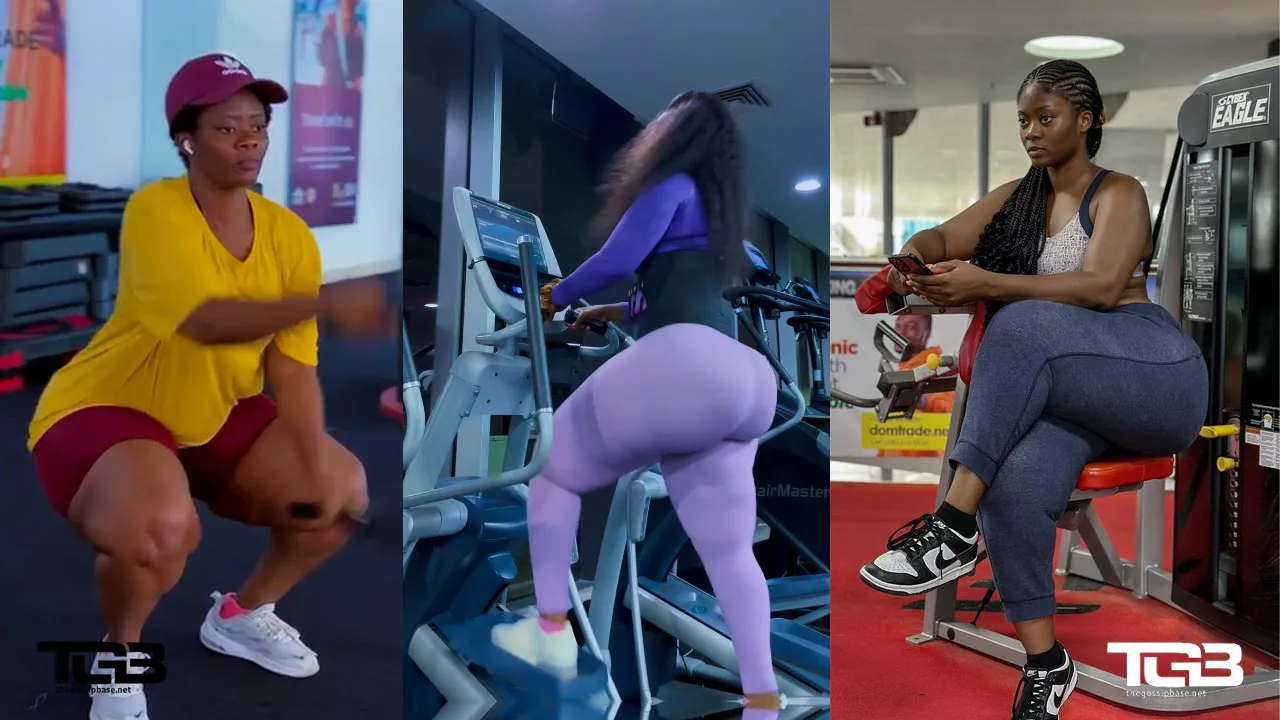 Sheena Gakpe wows netizens with her gym video