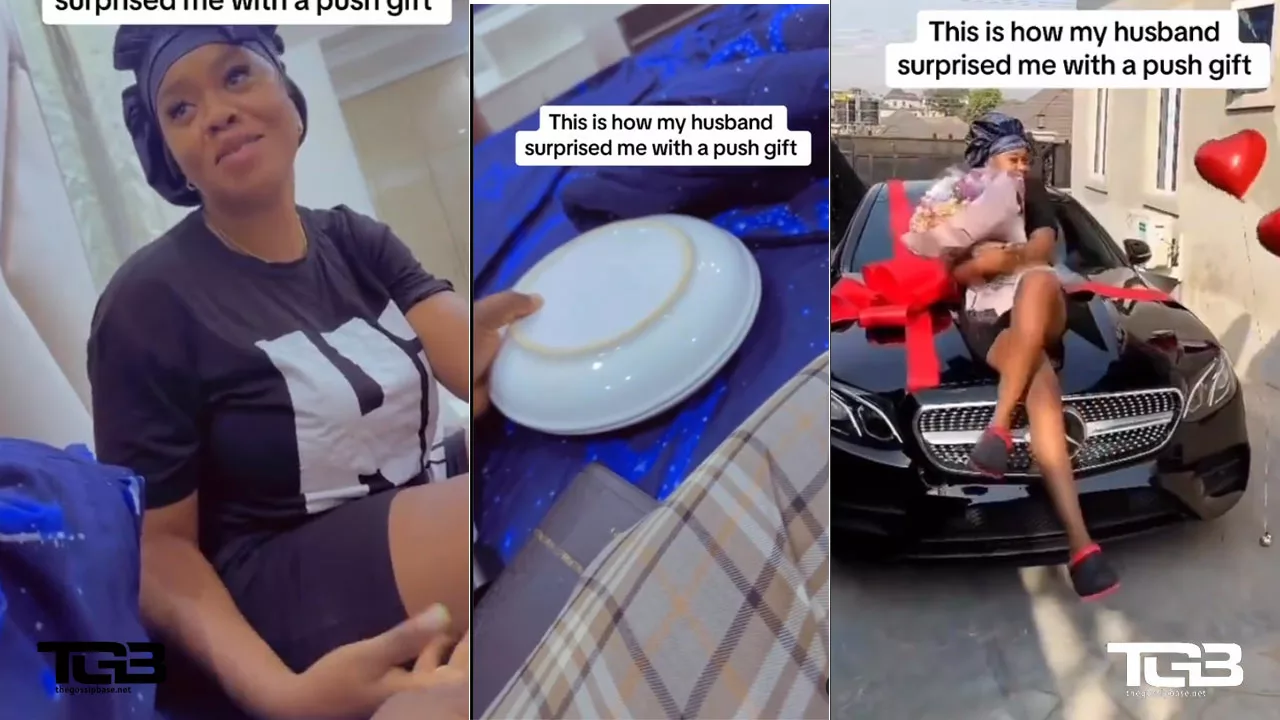 Husband dashes wife a brand new car as her first gift for 2024