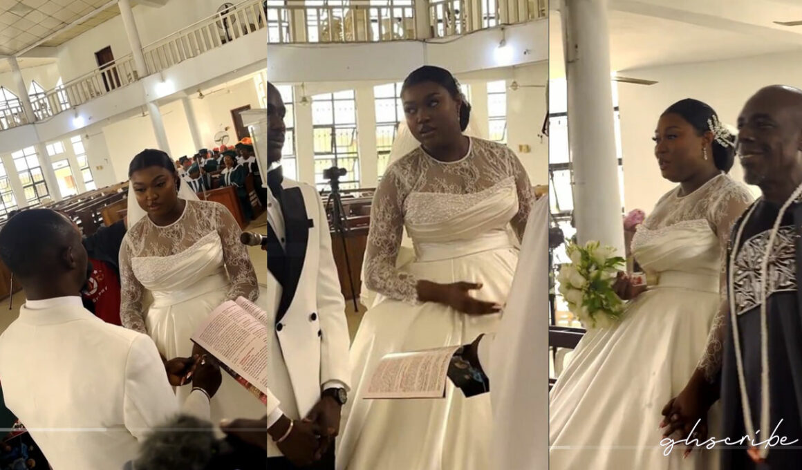 Pastor stops marriage ceremony mid-way to force bride to remove her eye lash