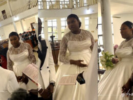 Pastor stops marriage ceremony mid-way to force bride to remove her eye lash